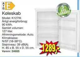 Harald Nyborg Køleskab, DKK 1289 tilbud