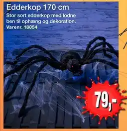 Harald Nyborg Edderkop 170 cm, DKK 79 tilbud
