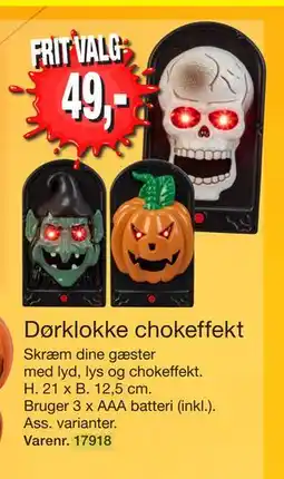 Harald Nyborg Dørklokke chokeffekt, DKK 49 tilbud