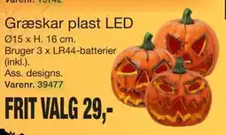 Harald Nyborg Græskar plast LED, DKK 29 tilbud