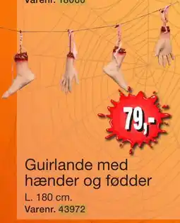 Harald Nyborg Guirlande med hænder og fødder, DKK 79 tilbud
