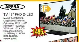 Harald Nyborg TV 43” FHD D-LED, DKK 1495 tilbud