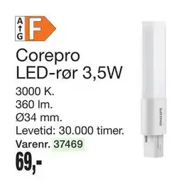 Harald Nyborg Corepro LED-rør 3,5W, DKK 69 tilbud