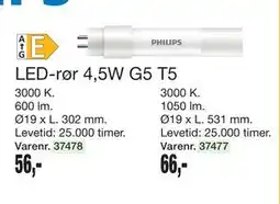 Harald Nyborg LED-rør 4,5W G5 T5 tilbud