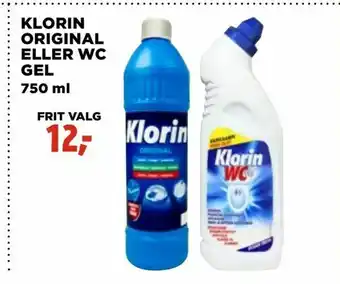 jem & fix Klorin original eller wc gel tilbud