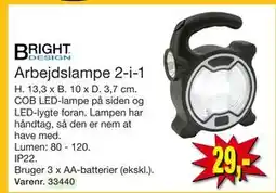 Harald Nyborg Arbejdslampe 2-i-1, DKK 29 tilbud