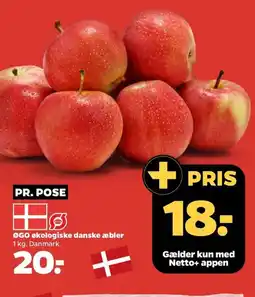Netto ØGO økologiske danske æbler tilbud