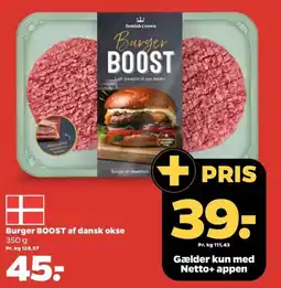 Netto Burger Boost af dansk okse tilbud