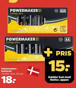 Netto Powermaker- batterier tilbud