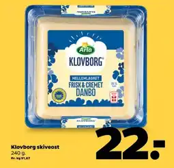 Netto Arla Klovborg skiveost tilbud