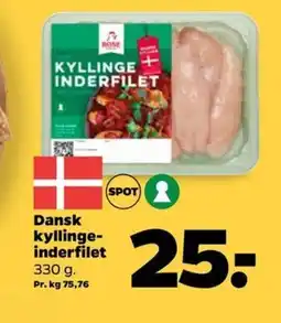 Netto Dansk kyllinge- inderfilet tilbud