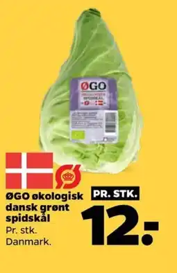 Netto ØGO økologisk dansk grønt spidskål tilbud