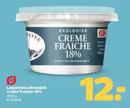Netto Løgismose økologisk creme fraiche 18% tilbud