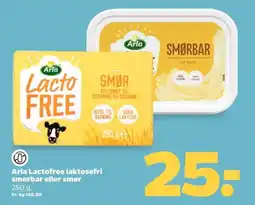 Netto Arla Lactofree laktosefri smørbar eller smør tilbud