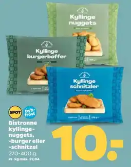 Netto Bistronne kyllinge- nuggets, -burger eller -schnitzel tilbud