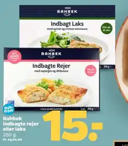 Netto Rahbek indbagte rejer eller laks tilbud