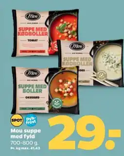 Netto Mou suppe med fyld tilbud