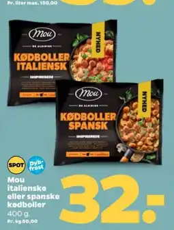 Netto Mou italienske eller spanske kødboller tilbud