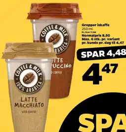 Netto Gropper iskaffe tilbud
