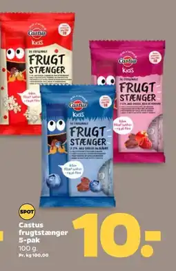 Netto Castus frugtstænger 5-pak tilbud