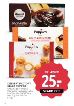 MENY Dessert factory eller poppies tilbud
