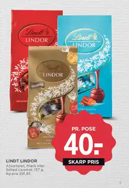 MENY LINDT Lindor tilbud