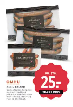 MENY OMHU Pølser tilbud