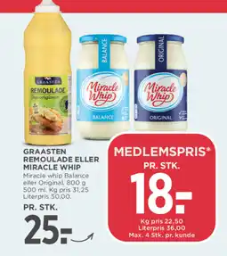 MENY GRAASTEN Remoulade eller miracle whip tilbud