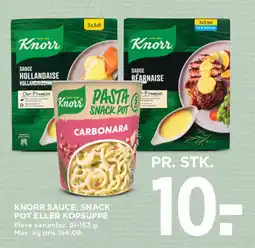 MENY KNORR Sauce, snack pot eller kopsuppe tilbud