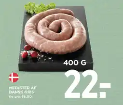 MENY Medister af dansk gris tilbud
