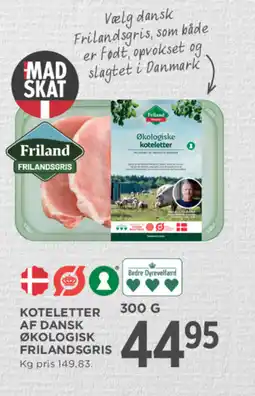 MENY Koteletter af dansk økologisk frilandsgris tilbud