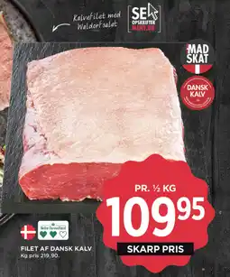 MENY Filet af dansk kalv tilbud