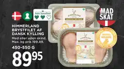 MENY HIMMERLAND Brystfilet af dansk kylling tilbud