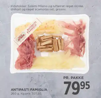 MENY Antipasti famiglia tilbud