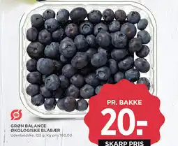 MENY Grøn balance økologiske blåbær tilbud