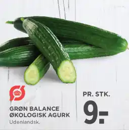 MENY Grøn balance økologisk agurk tilbud
