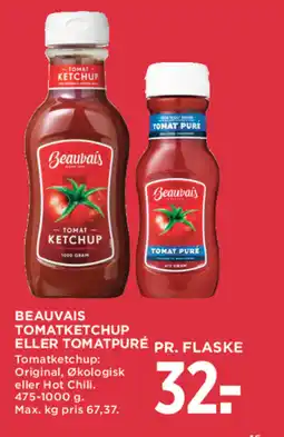 MENY BEAUVAIS Tomatketchup eller tomat puré tilbud