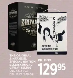 MENY The original zinfandel special edition eller kungfu girl riesling tilbud
