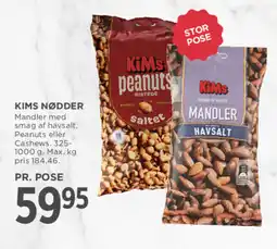 MENY KIMS Nødder tilbud