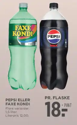 MENY Pepsi eller faxe kondi tilbud
