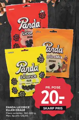 MENY PANDA Licorice eller drage tilbud