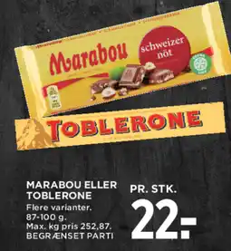 MENY Marabou eller toblerone tilbud