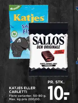 MENY Katjes eller carletti tilbud