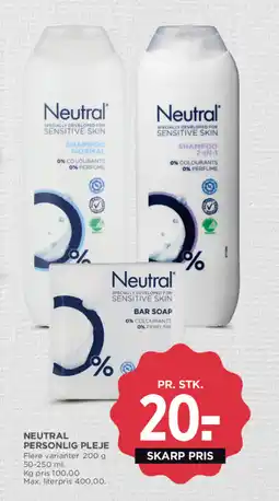 MENY NEUTRAL Personlig pleje tilbud
