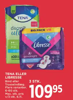 MENY Tena eller libresse tilbud