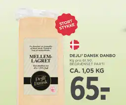 MENY DEJLI' DANSK Danbo tilbud