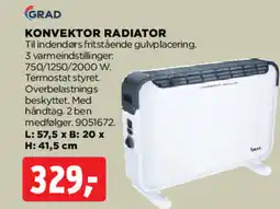 jem & fix Konvektor radiator tilbud