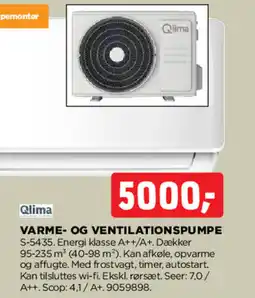 jem & fix Varme- og ventilationspumpe tilbud