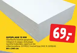 jem & fix Gipsplade 13 mm tilbud