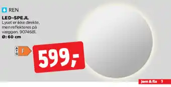 jem & fix Led-spejl tilbud